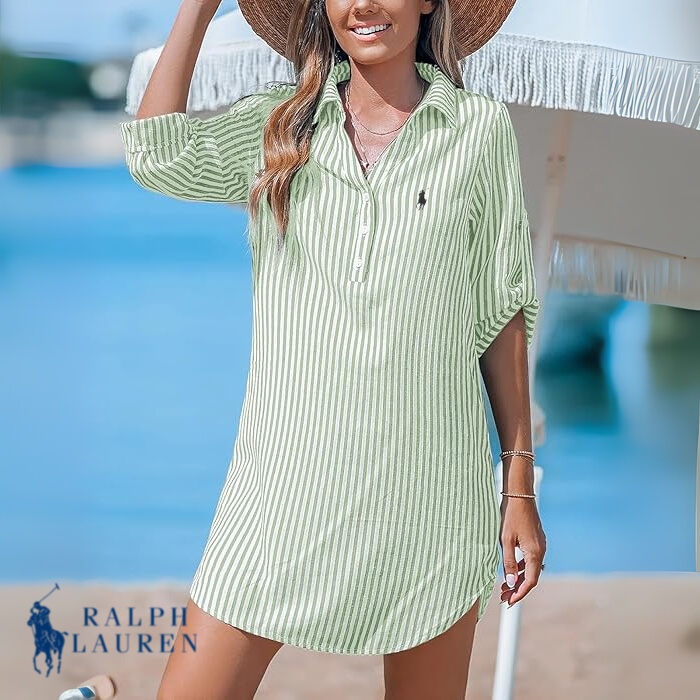 Ꮢ. Ꮮаᴜгеn Classic Striped Shirt Dress