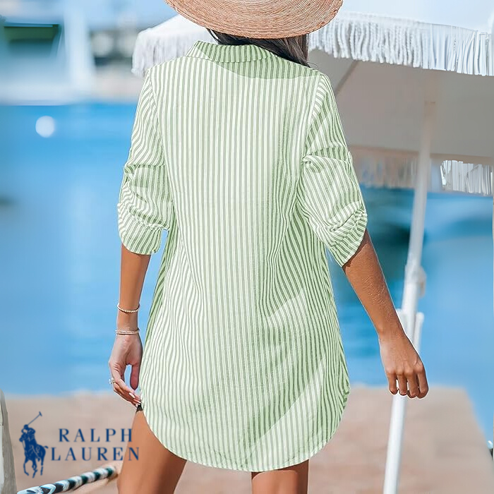 Ꮢ. Ꮮаᴜгеn Classic Striped Shirt Dress