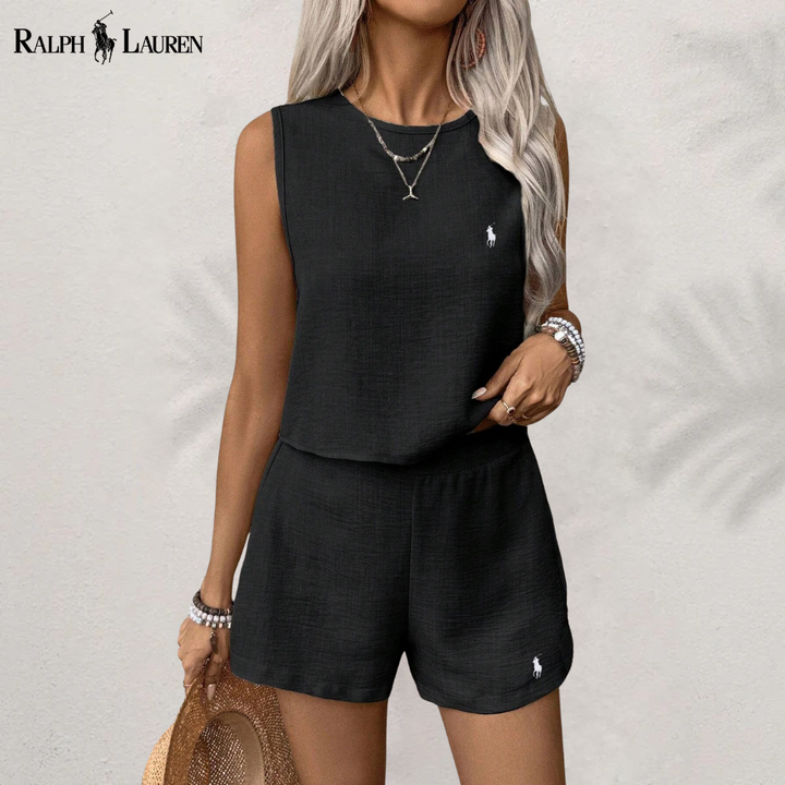 Linen Serenity Complete Two-Piece Set by Ꮢ. Ꮮаᴜгеn + Free Ꮢ. Ꮮаᴜгеn Sun Hat