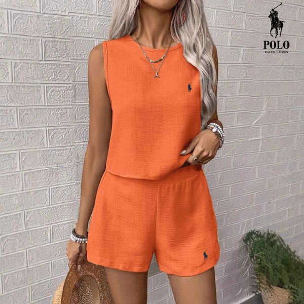 Linen Serenity Complete Two-Piece Set by Ꮢ. Ꮮаᴜгеn + Free Ꮢ. Ꮮаᴜгеn Sun Hat
