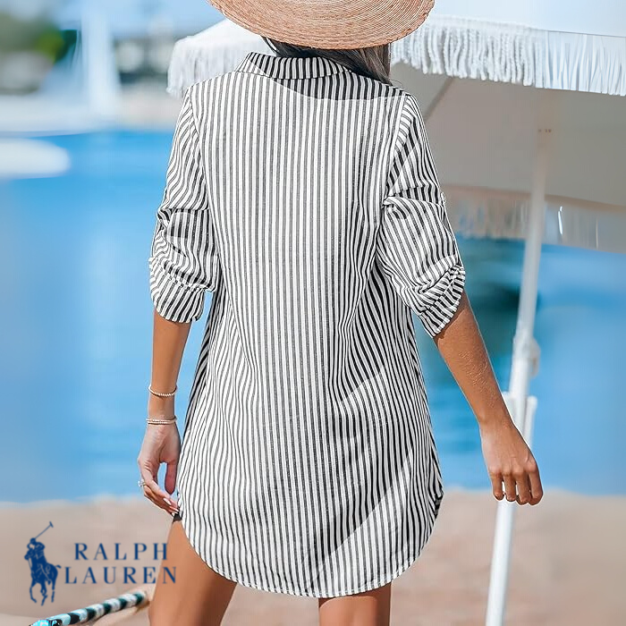 Ꮢ. Ꮮаᴜгеn Classic Striped Shirt Dress