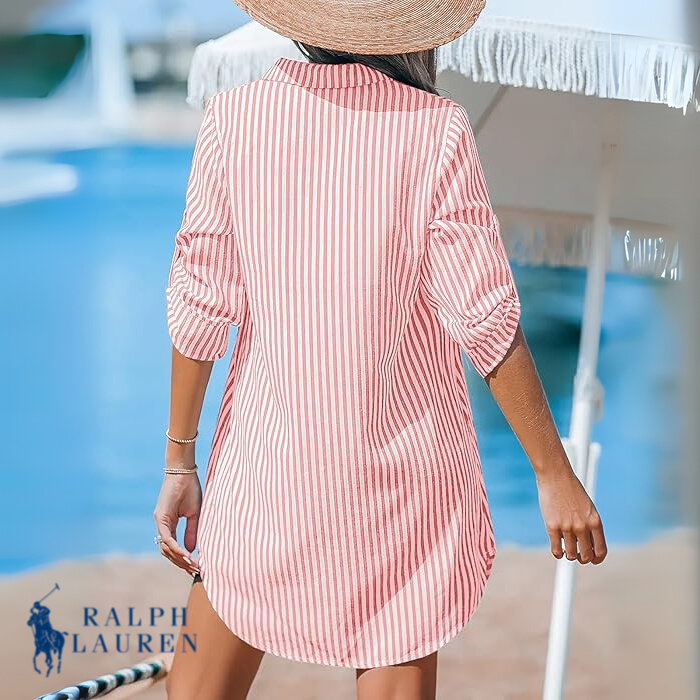 Ꮢ. Ꮮаᴜгеn Classic Striped Shirt Dress